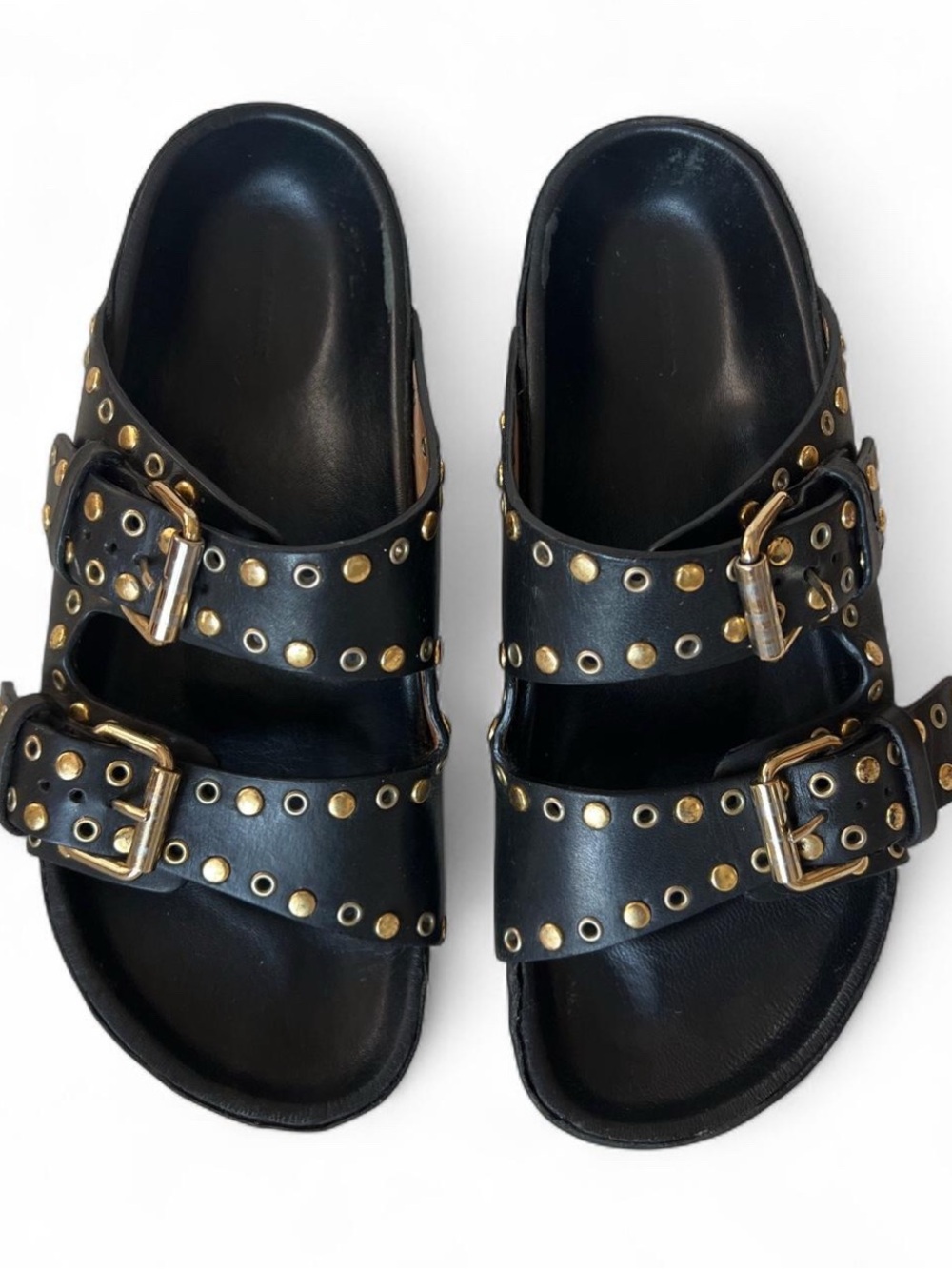 Isabel Marant Lennyo Leather Studded Sandals
Eu 38   Us7